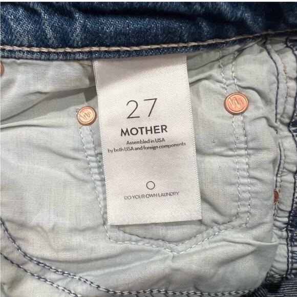 MOTHER DENIM The Bowie Rambler Studded Zip Ankle Jeans - Picture 10 of 14